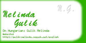 melinda gulik business card